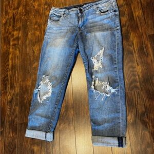 STS Blue Distressed Light Blue Women's Boyfriend Jeans